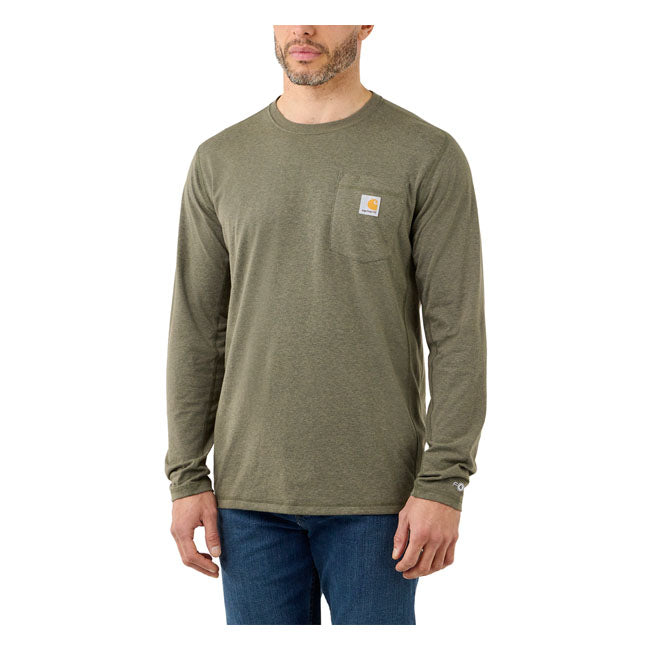 Carhartt Force Pocket Long Sleeve, Basil Heather T-Shirt Long Sleeve Carhartt
