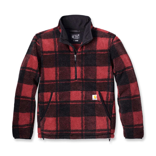 Carhartt Fleece Pullover, Crabapple & Black Hoodie & Sweatshirt Carhartt S