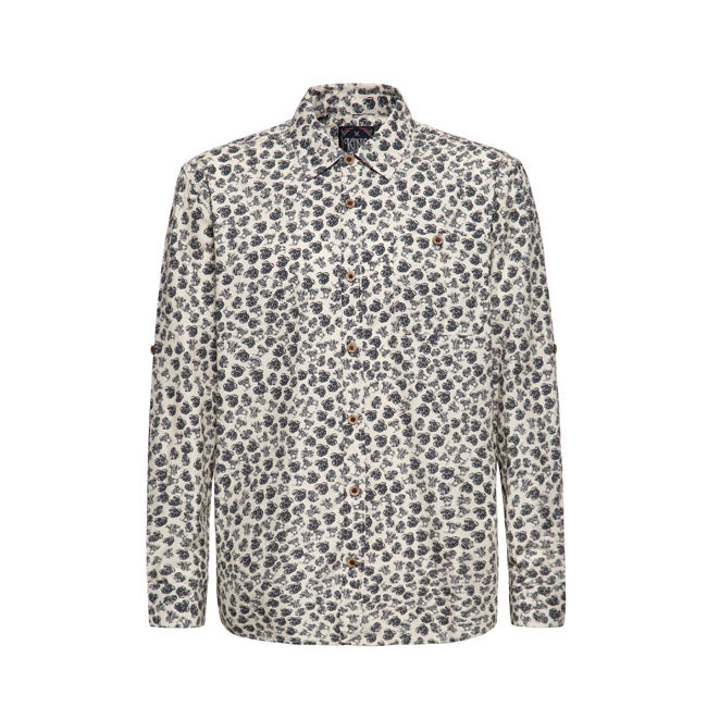 King Kerosin Aop Shirt Off White Shirt King Kerosin