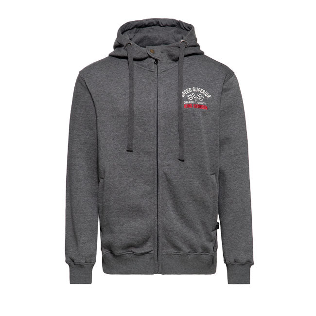 King Kerosin Speed King Zip Hoodie Steel Grey Hoodie & Sweatshirt King Kerosin