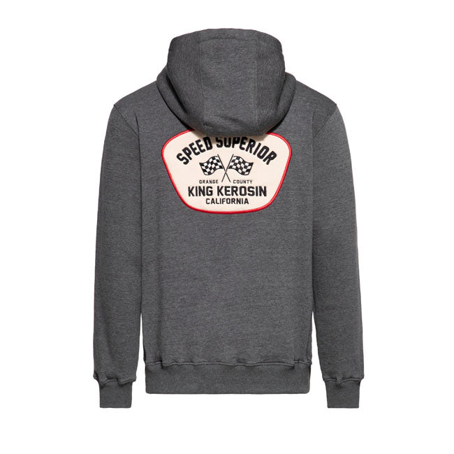 King Kerosin Speed King Zip Hoodie Steel Grey Hoodie & Sweatshirt King Kerosin