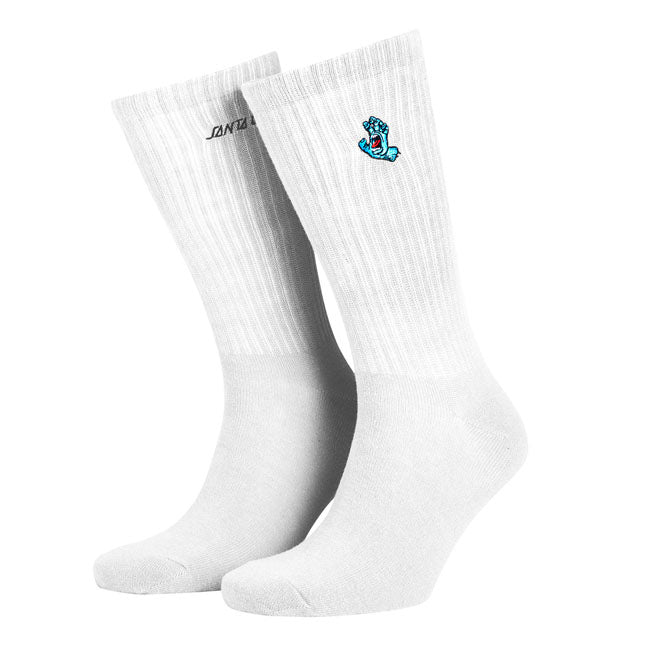 Santa Cruz Screaming Mini Hand socks white Socks Santa Cruz