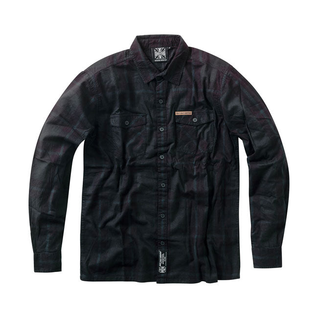Rigid Flannel Shirt - Green & Black Shirt West Coast Choppers