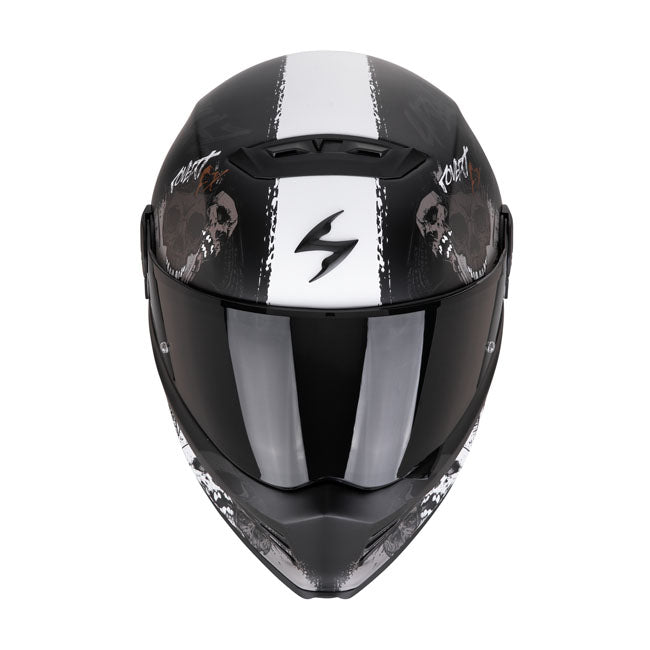 Scorpion Covert FX helmet skullz matt black-grey-gold HELMETS Scorpion