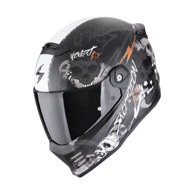 Scorpion Covert FX helmet skullz matt black-grey-gold HELMETS Scorpion