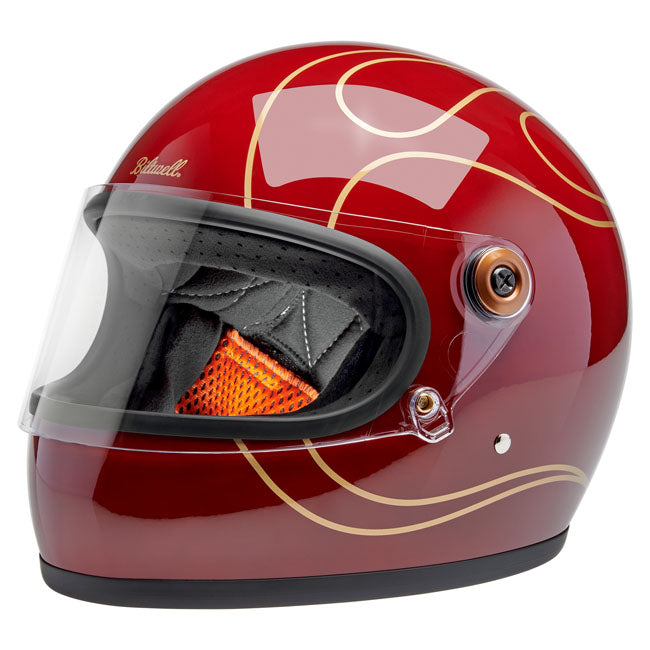 Biltwell Gringo S helmet Garnet Red Flames HELMETS Biltwell