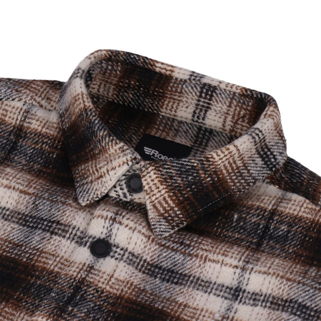 Roeg Blaze Flannel Shirt Brown Shirt Roeg