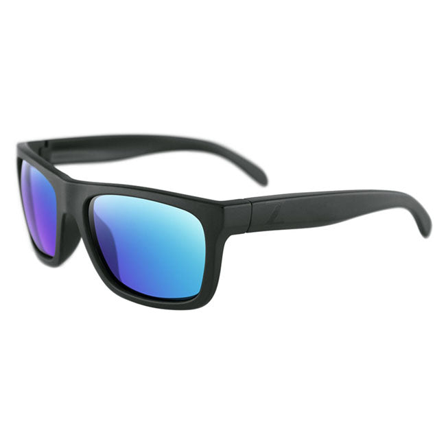 ZANheadgear Cavern Sunglass Matte Black Frame Smoked/Green R Riding Eyewear Zan Headgear