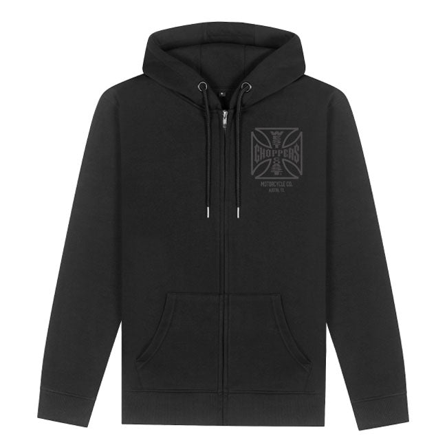 WCC ATX Cross zip hoodie black/gray Hoodie & Sweatshirt West Coast Choppers