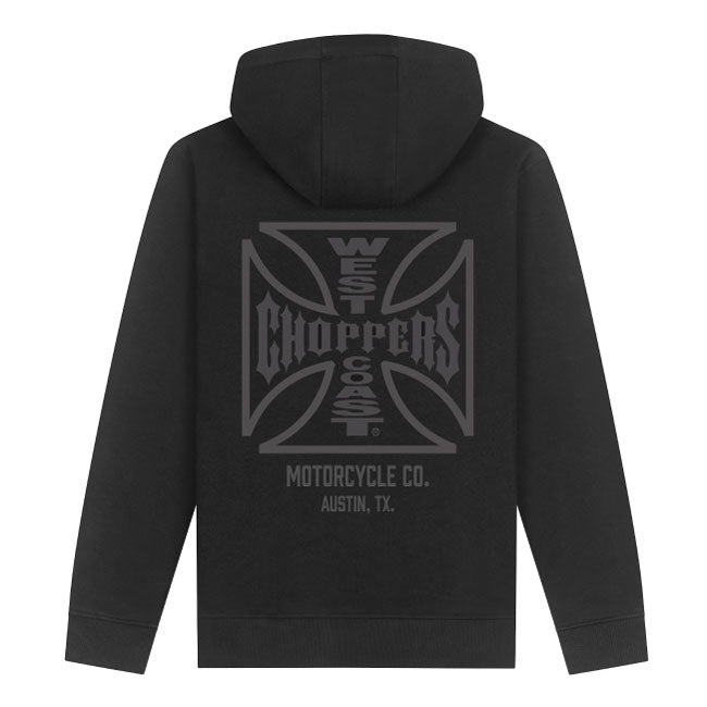 WCC ATX Cross zip hoodie black/gray Hoodie & Sweatshirt West Coast Choppers