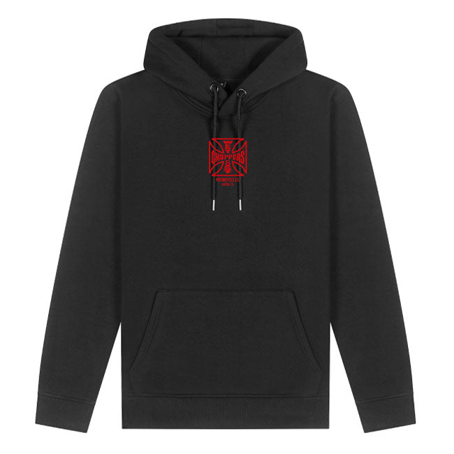 WCC ATX Cross hoodie black/red Hoodie & Sweatshirt West Coast Choppers