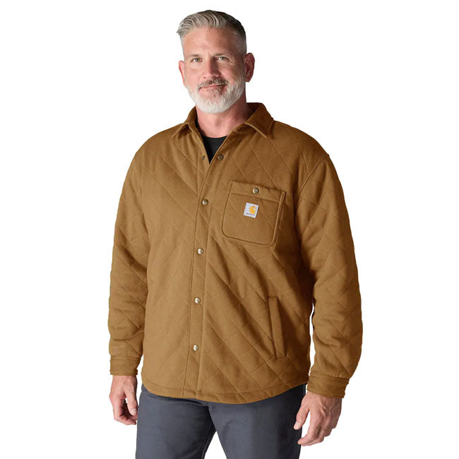 Carhartt Quilted Snap Front shirt carhartt® brown Shirt Carhartt