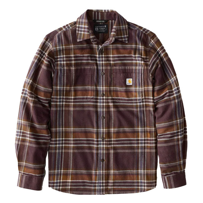Carhartt Flannel Plaid shirt dark sepia Shirt Carhartt