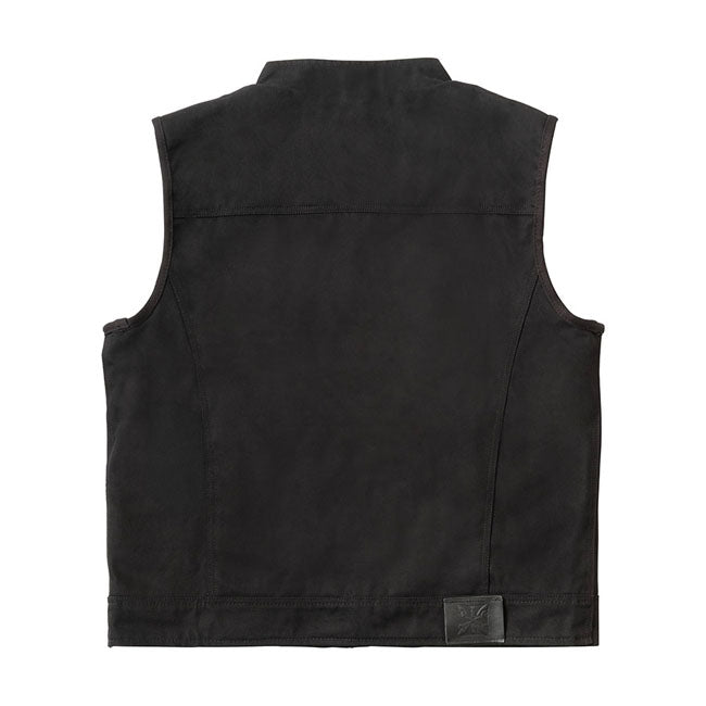 WCC x 13 1/2 Dominator black canvas riding vest VESTS West Coast Choppers