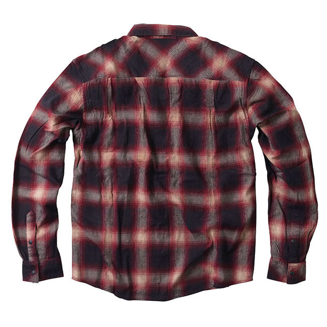 WCC Outlaw Flannel shirt red/grey Shirt West Coast Choppers