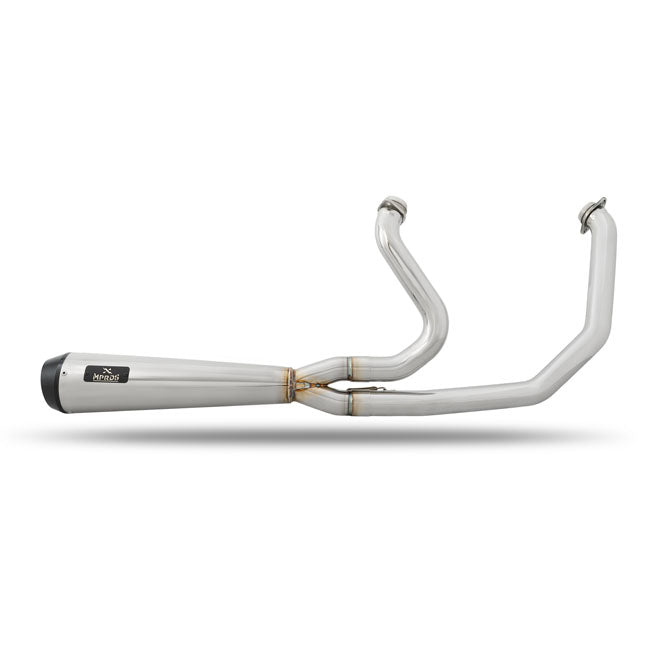 Malparidos 2-1 Exhaust System, Polished - 18+ Softail Full Exhaust System Malparidos