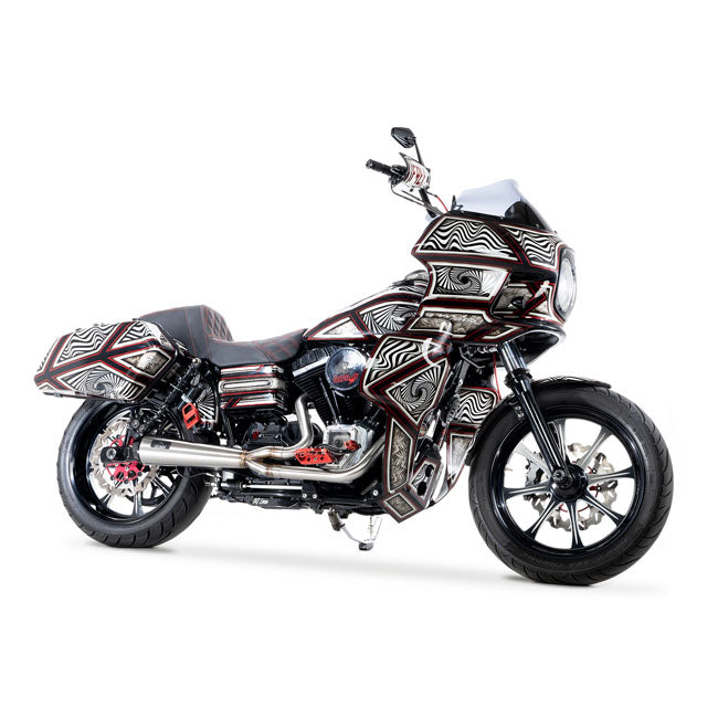 Malparidos 2-1 Exhaust System, Satin Race - 06-17 Dyna Full Exhaust System Malparidos