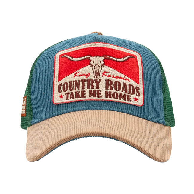 King Kerosin Country Roads cap smoke blue CAPS King Kerosin