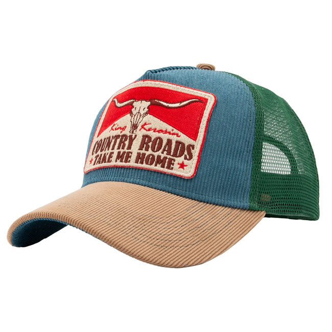 King Kerosin Country Roads cap smoke blue CAPS King Kerosin