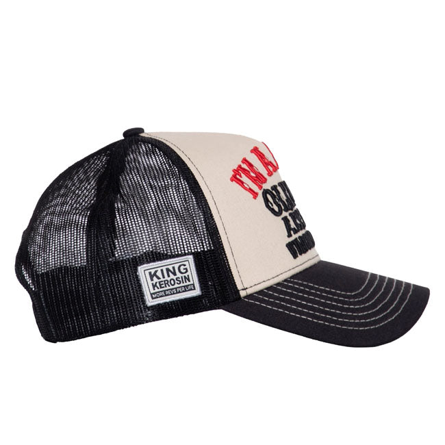 King Kerosin I''m a dirty old man cap black/beige CAPS King Kerosin