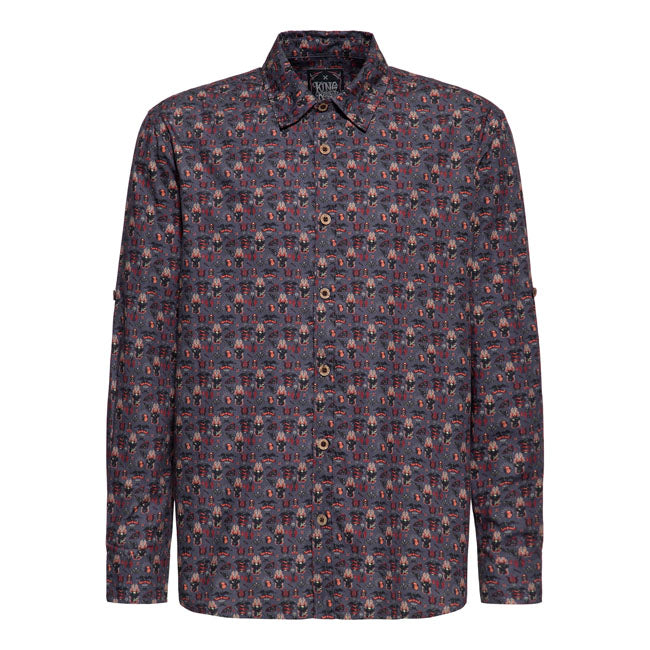 King Kerosin Kustom kulture shirt gray Shirt King Kerosin