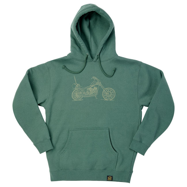 Biltwell Pan hoodie green Hoodie & Sweatshirt Biltwell