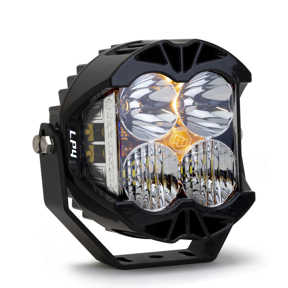 Baja Designs LP4 Quarter Fairing Mount Headlight Prior Performance Sportster White None