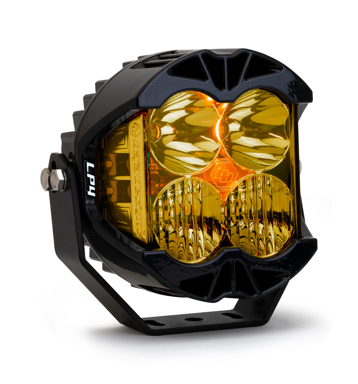 Baja Designs LP4 Quarter Fairing Mount Headlight Prior Performance Sportster Amber None