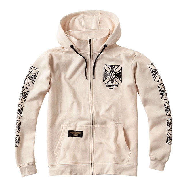 WCC Dominator zip hoodie cream Hoodie & Sweatshirt West Coast Choppers