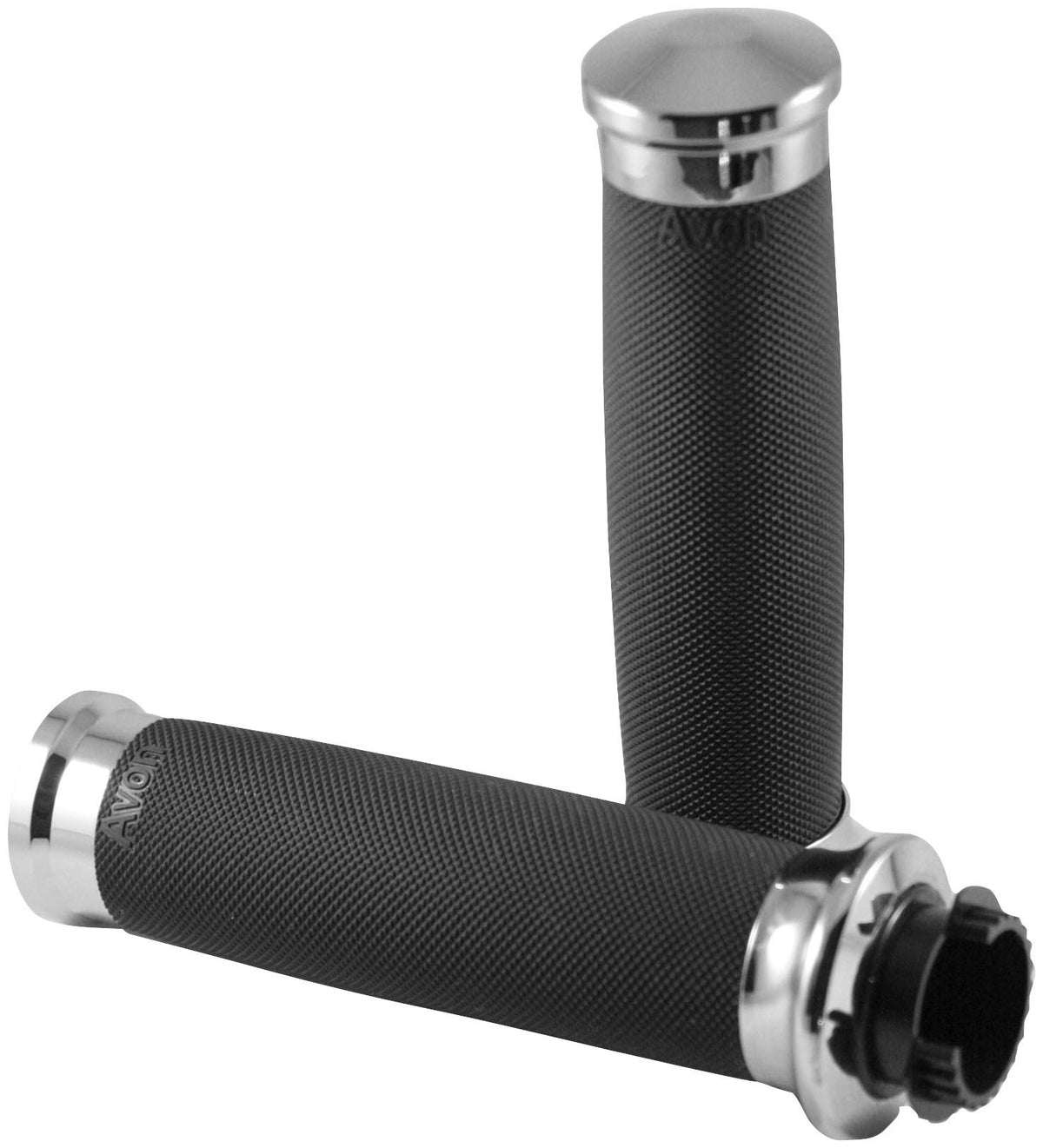 Custom Contour Grips Grips Avon Grips Chrome Throttle-By-Wire