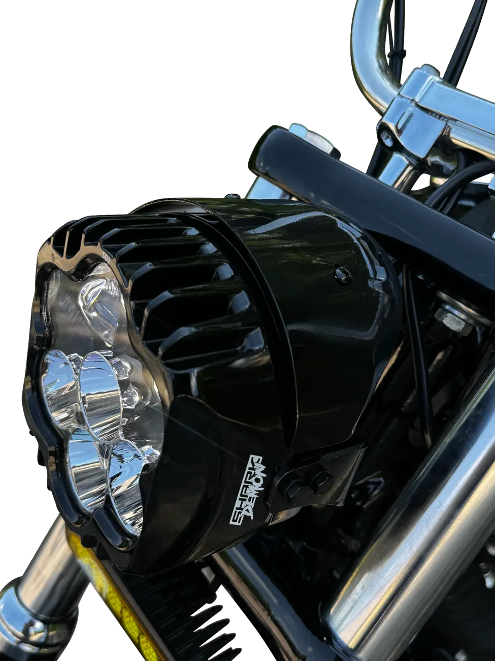 Custom Dynamics Shark Demon® Performance LED Pedestal Mount Headlight Headlight Custom Dynamics