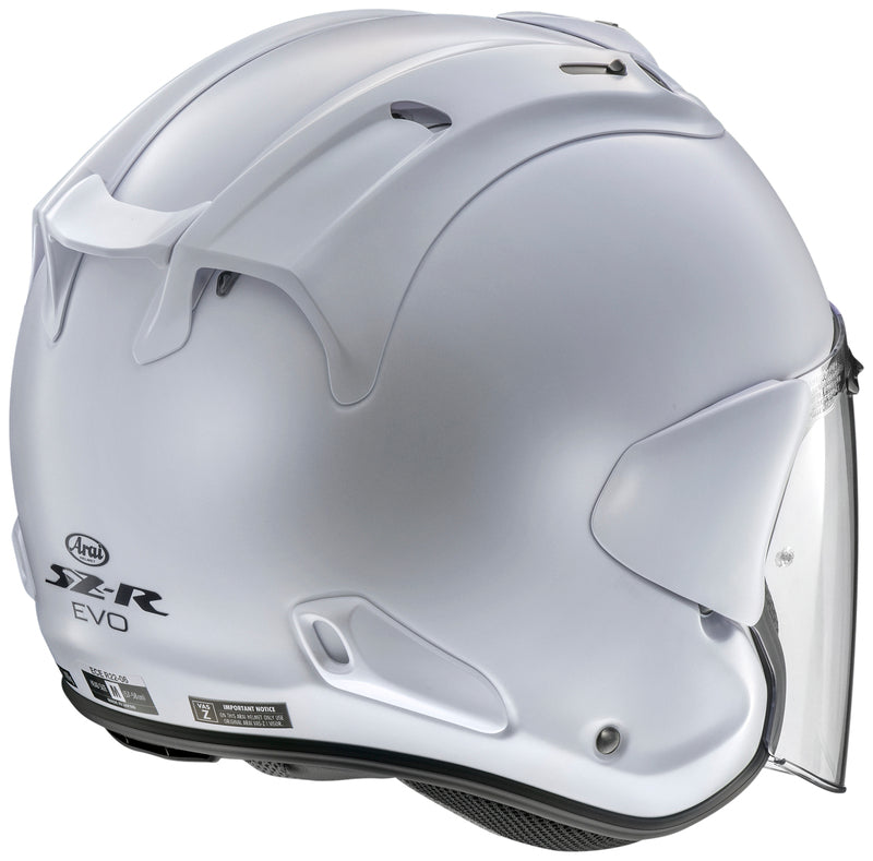 Arai SZ-R EVO Helmet, Matte White Open Face Helmet Arai