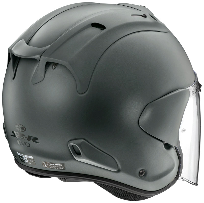 Arai SZ-R EVO Helmet, Matte Green Open Face Helmet Arai