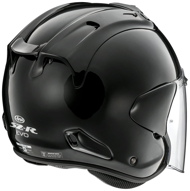Arai SZ-R EVO Helmet, Diamond Black Open Face Helmet Arai