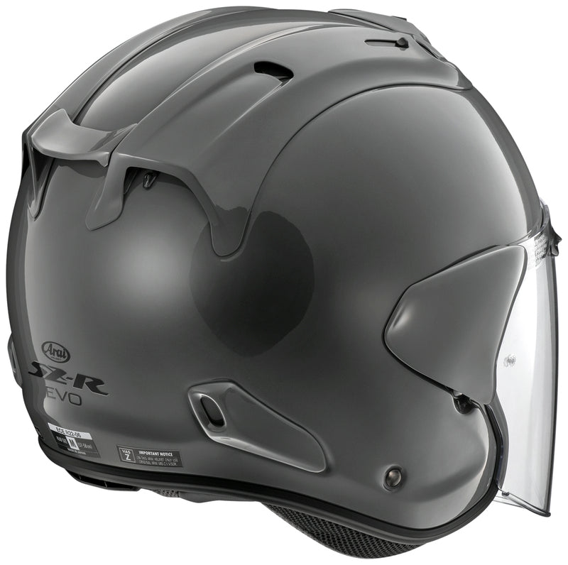 Arai SZ-R EVO Helmet, Modern Grey Open Face Helmet Arai