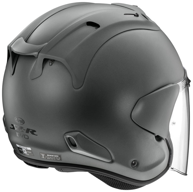 Arai SZ-R EVO Helmet, Gun Metal Open Face Helmet Arai