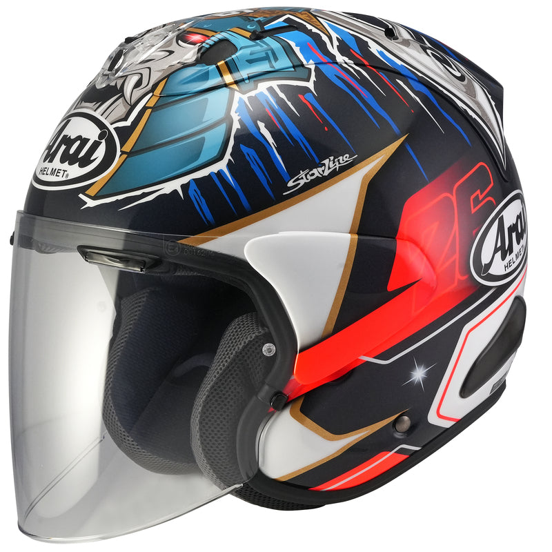 Arai SZ-R EVO Helmet, Pedrosa Shogun Replica Open Face Helmet Arai XS