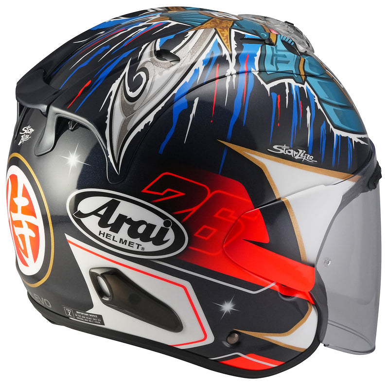 Arai SZ-R EVO Helmet, Pedrosa Shogun Replica Open Face Helmet Arai