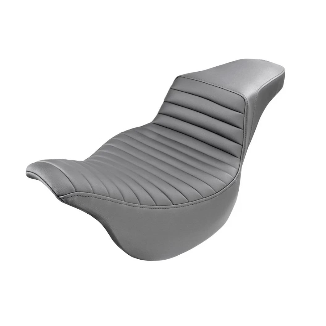 Extended Reach Step Up Seat - 08-23 Touring Seat Saddlemen Black Front TR