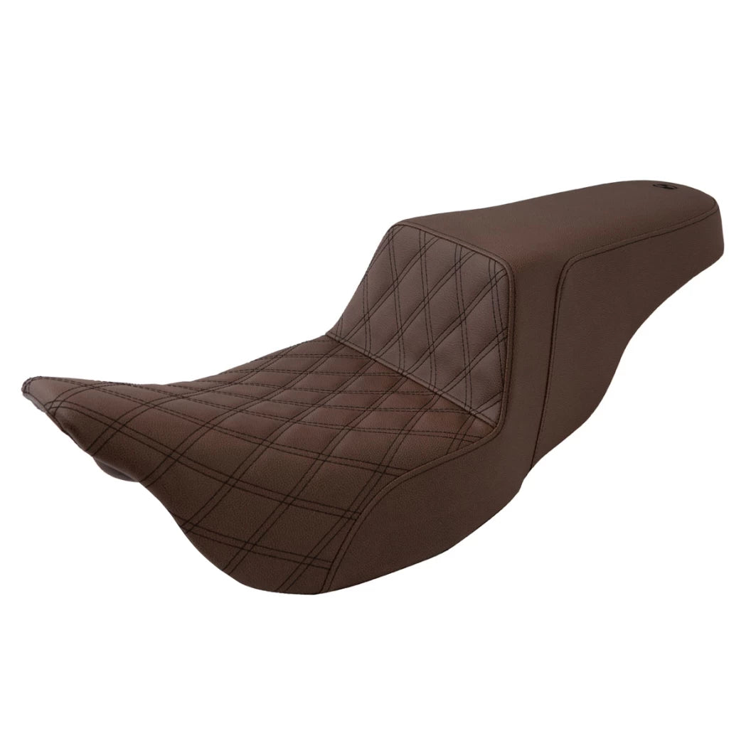 Step Up Seat - Touring Seat Saddlemen Brown Front LS 08-23 Touring FLHR/FLHT/FLHX/FLTR