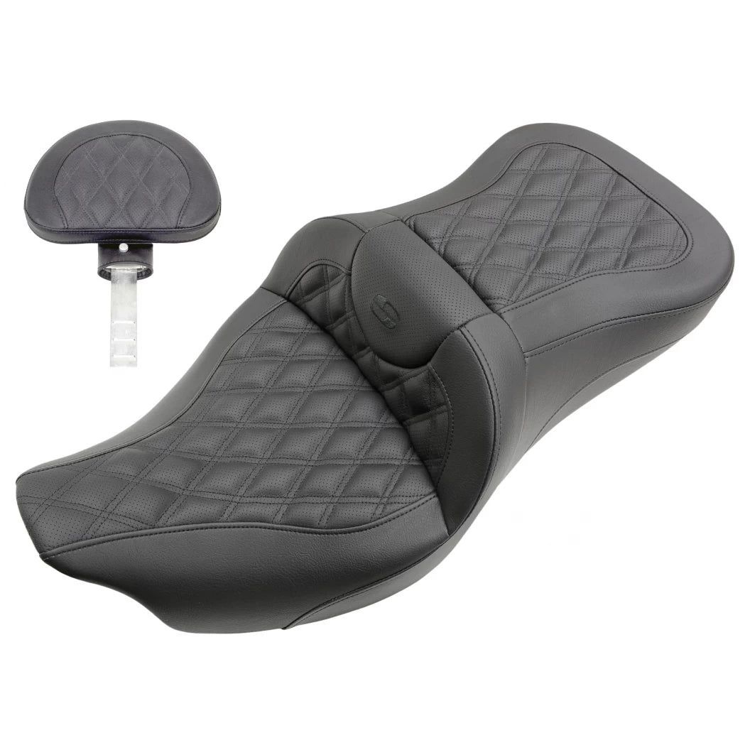 Road Sofa Seats - Touring Seat Saddlemen With Driver's Backrest Full LS 08-23 Touring FLHR/FLHT/FLHX/FLTR