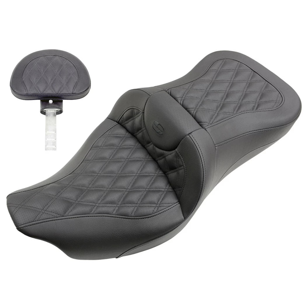 Extented Reach Road Sofa Seats - 08-23 Touring Seat Saddlemen With Driver's Backrest Full LS