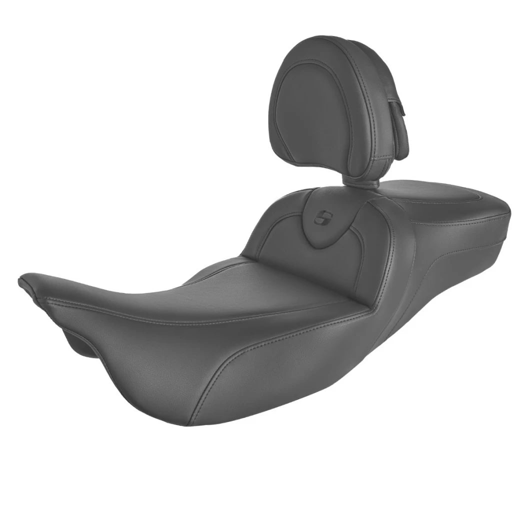 Extented Reach Road Sofa Seats - 08-23 Touring Seat Saddlemen With Driver's Backrest Plain