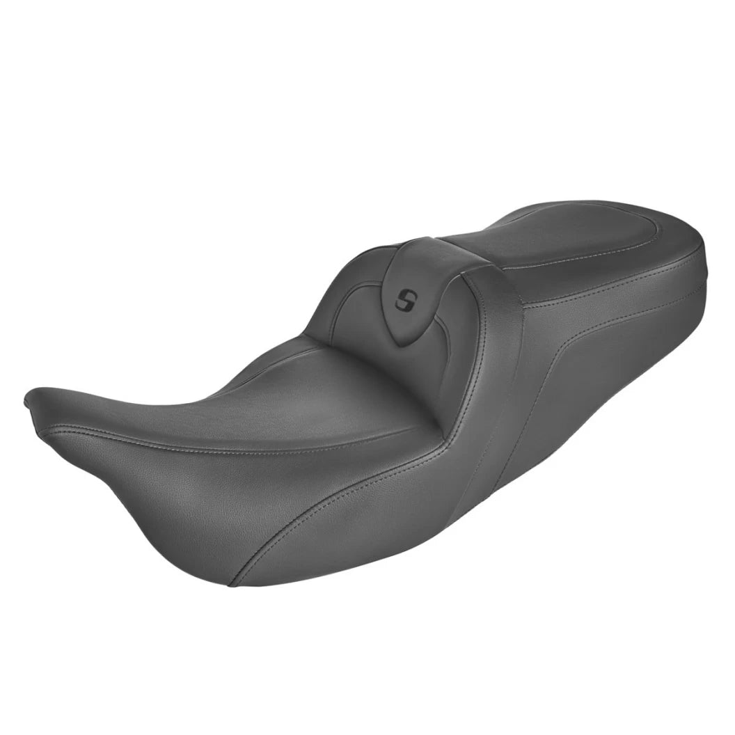 Road Sofa Seats - Touring Seat Saddlemen Without Driver's Backrest Plain 08-23 Touring FLHR/FLHT/FLHX/FLTR