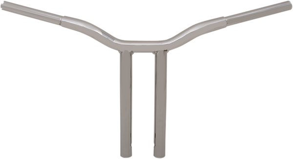 1-Piece Kage Fighter T-Bar With Pullback Handlebar LA Choppers Chrome 14"