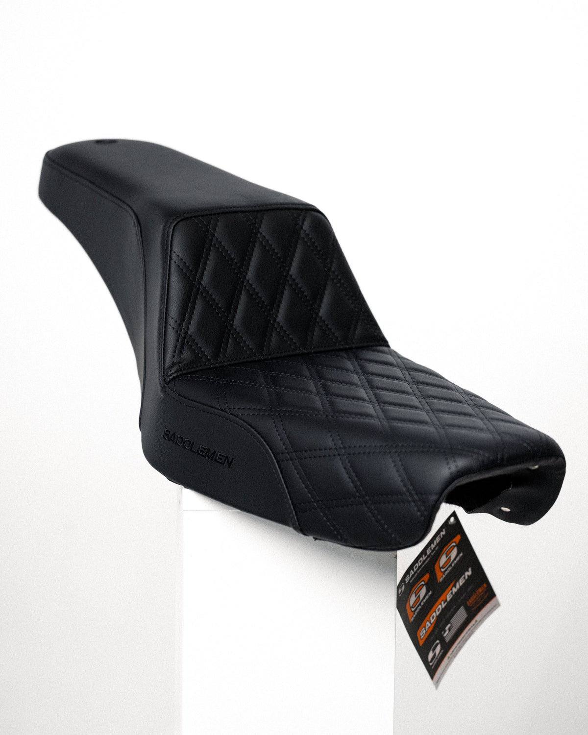 Step Up Seat, Black Front LS - 96-03 Dyna (Except FXDWG) Seat Saddlemen