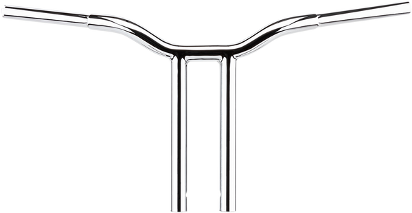 1-Piece Kage Fighter T-Bar Handlebar LA Choppers Chrome 12"