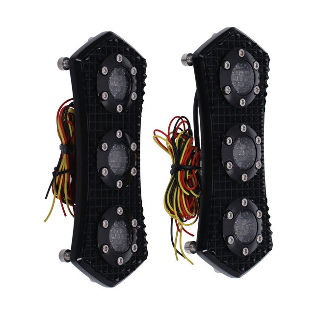 Vity''S Design, Diamond Led 3 1 Taillight Set. Black Vity's Design