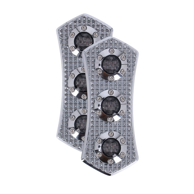 Vity''S Design, Diamond Led 3 1 Taillight Set. Chrome Vity's Design