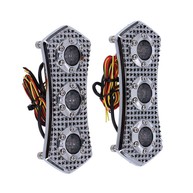 Vity''S Design, Diamond Led 3 1 Taillight Set. Chrome Vity's Design